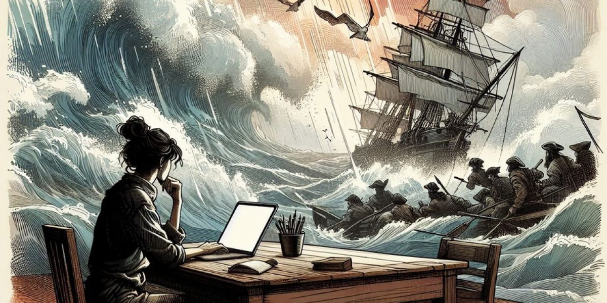 Escritora y piratas